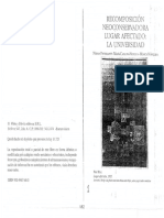 Paviglianiti Recomposicion Neoconservadora Lugar Afectado: La Universidad