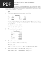 Chapter No. 2 Financial Statements, Taxes and Cash Flow Solutions To Questions and Problems