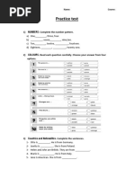 Practice Test TALLER