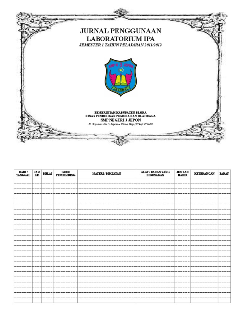 Jurnal Penggunaan Laboratorium IPA SMP | PDF