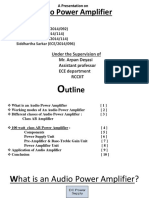 Audio Power Amplifier: Presented By