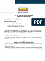 Gestão em Marketing - Relatório sobre jogos de empresas PIM VIII