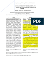 Forensic Clinical Interview Reliability and Validity For The Evaluation of Psychological Injury