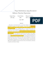 Decomposing Wage Distributions Using Recentered Influence Function Regressors Firpo Et Al