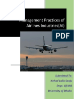 Management Practices of Aviation Industry