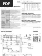 Technical Specifications: Analog Input Characteristics