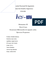 Universidad Nacional de Ingeniería - Calculo III Resuelto ED 2DO Orden