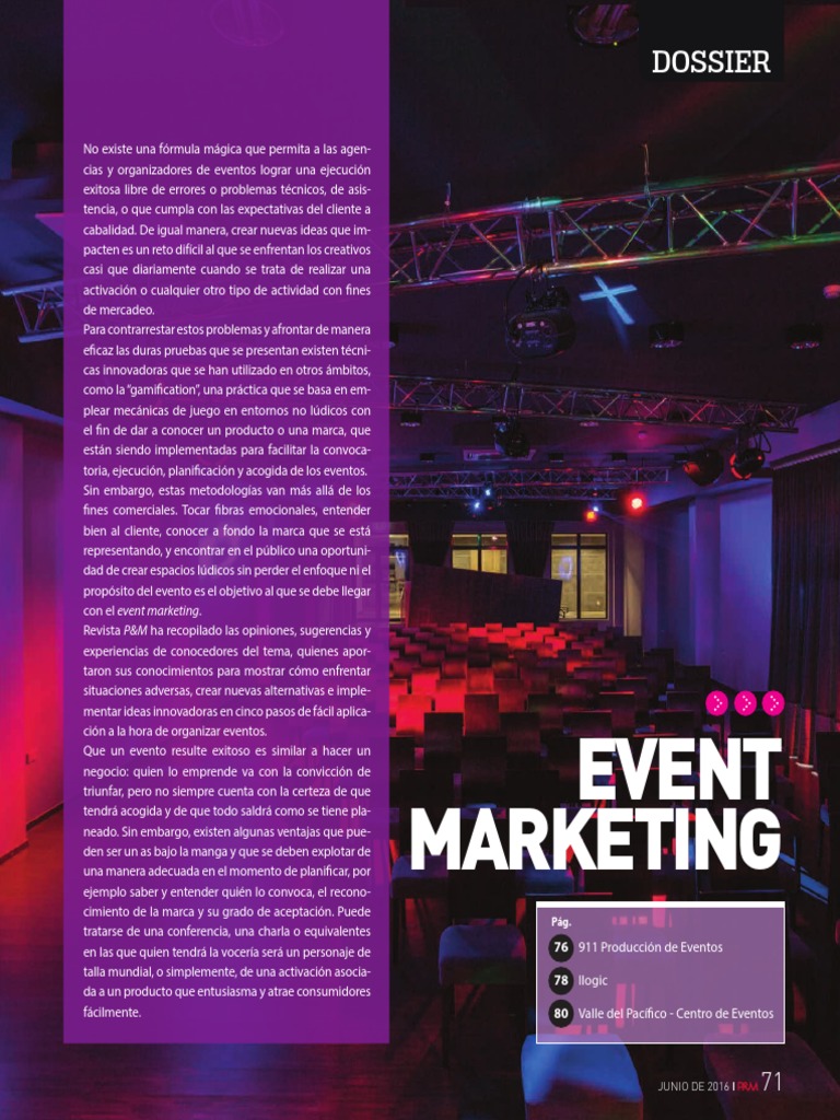 Event Marketing Dossier | PDF | Brand | Marketing