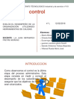 Control: Evalúa El Desempeño de La Organización Utilizando Herramientas de Calidad. 4° L 12/02/2018