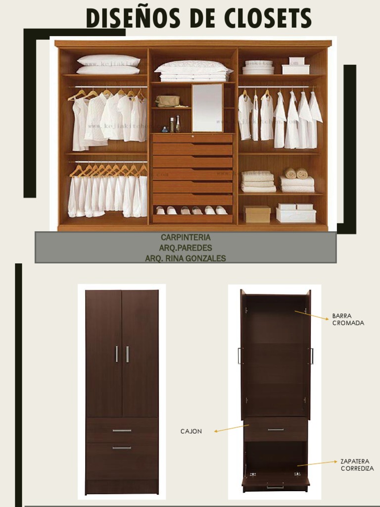 Diseños de Closets MODIFICADO | PDF