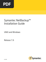 Symantec Netbackup™ Installation Guide: Unix and Windows