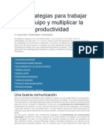 10 Estrategias para Trabajar en Equipo y Multiplicar La Productividad