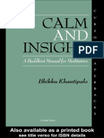 Bikkhu Khantipalo - Calm and Insight A Buddhist PDF