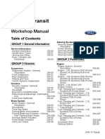 Ford Transit 06 Index Manual