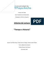 Informe de Lectura - R. Koselleck, Bedárida, J. Le Goff