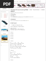 The Book of Love Chords by Peter Gabriel