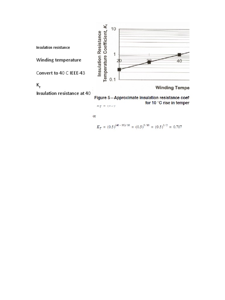 Insulation Resistance Formula PDF