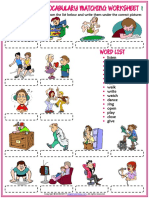 action verbs vocabulary esl matching exercise worksheets for kids.pdf