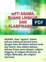 Arti Agama, Ruang Lingkup, Dan Klasifikasinya