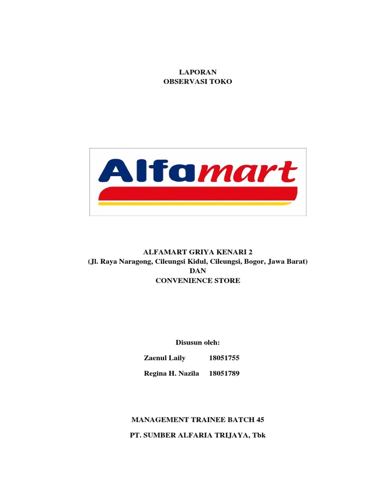 Cover Laporan Observasi