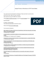 Paths of Improving The Technological Process of Manufacture of GTE Turbine Blades