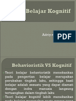 Teori Belajar Kognitif