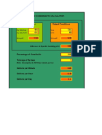 Condensate Calculator