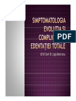 2018 Simptomatologia Evolutia Si Complicatiile Edentatiei Totale