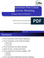 Power Transformer Non-Linear Characteristic Modeling