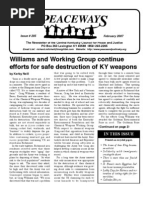 February 2007 Peaceways Newsletter, Central Kentucky Council for Peace and Justice