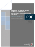 Diagramas de Fase Del Campo Eléctrico Inducido Por La Agregación en Las Suspensiones Coloidales