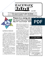 April 2009 Peaceways Newsletter, Central Kentucky Council For Peace and Justice