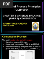 Chemical Process Principles (CLB10904) : Chapter 2 Material Balance: (Part 3) : Combustion