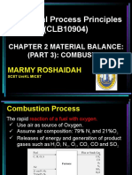 Chemical Process Principles (CLB10904) : Chapter 2 Material Balance: (Part 3) : Combustion