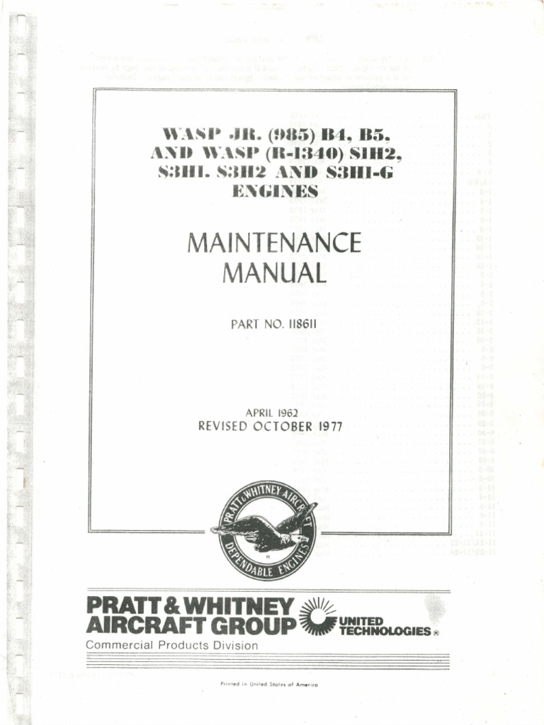 Manual De Mantenimeito R 1340 Tecnologia De Motores Bens Manufaturados