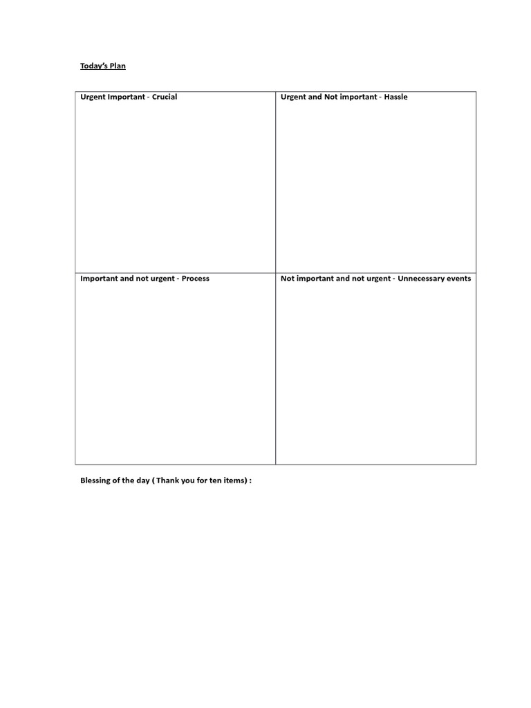 Daily Task Prioritization Guide | PDF | Career & Growth | Business