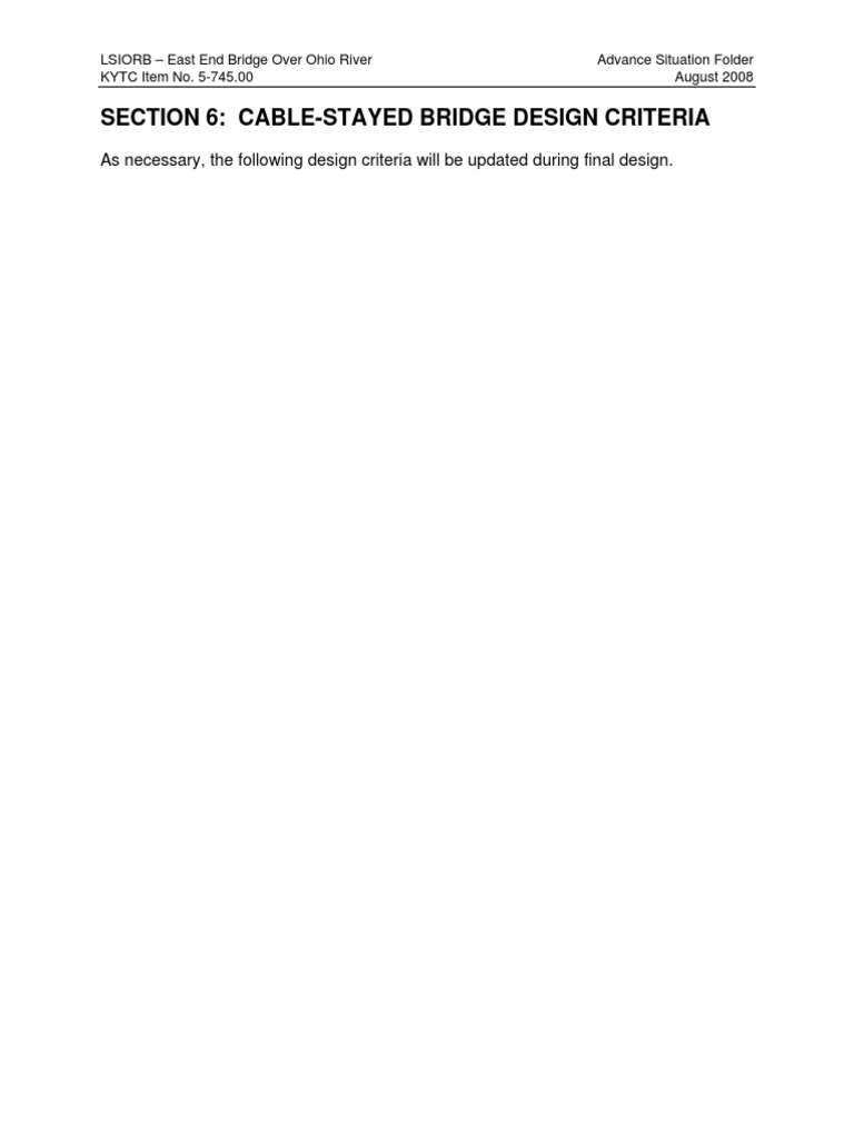 EEB ASF Section 6 CableStayed Bridge Design Criteria PDF