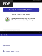 Design of Distributed Systems: Melinda Tóth and Zoltán Horváth