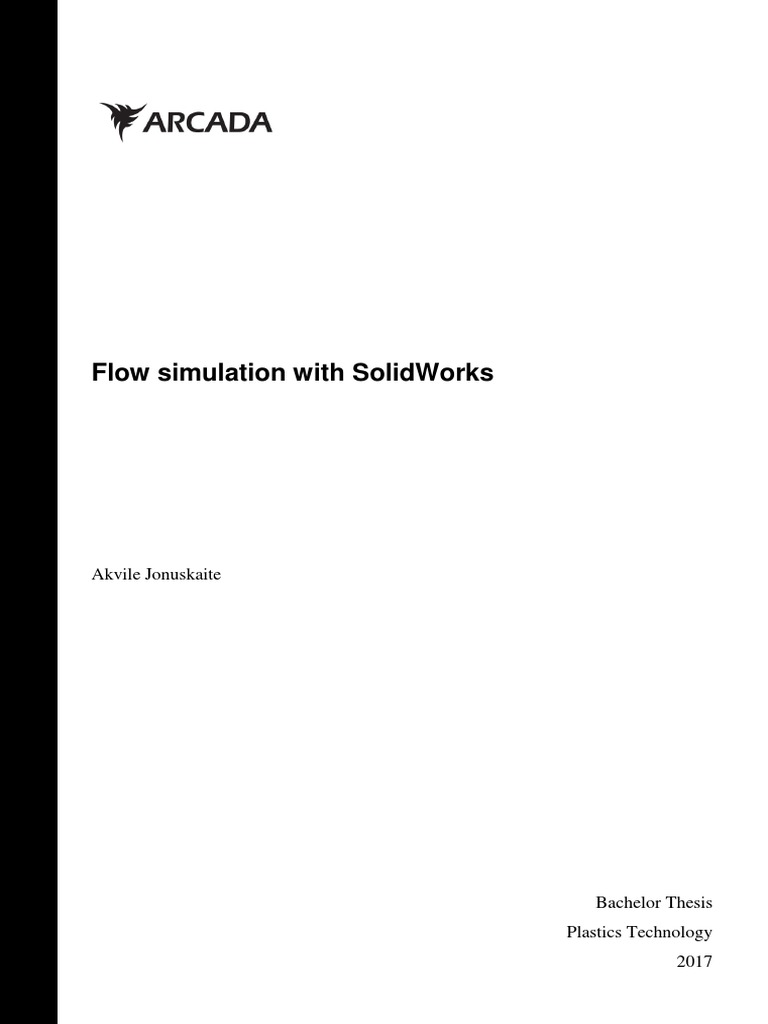 SolidWorks Flow Simulation PDF Fluid Dynamics Reynolds Number