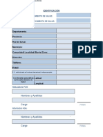 Formularios Modulo de Informacion Básica - Mib