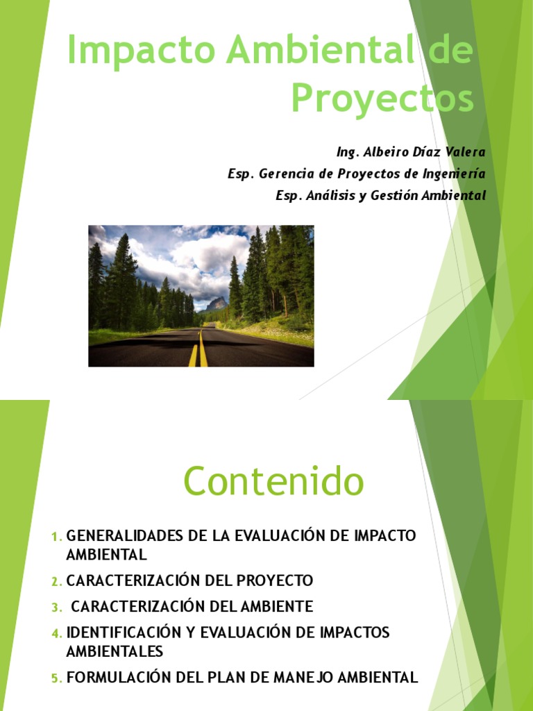 Evaluación de Impacto Ambiental en Proyectos | PDF | Evaluación de ...