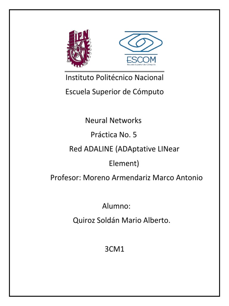 ADALINE Neural Network Practice Guide | PDF | Computer Programming ...