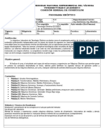 Mecánica Programa Sinoptico Laboratorio de Tecnología