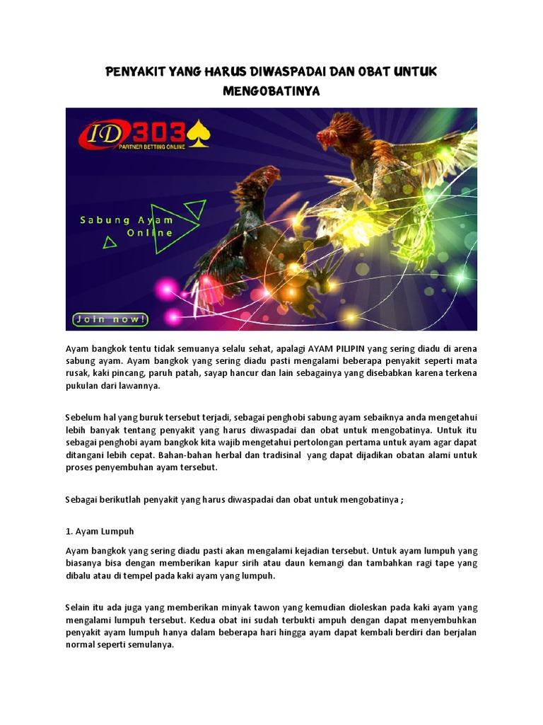 Penyakit Yang Harus Diwaspadai Dan Obat Untuk Mengobatinya
