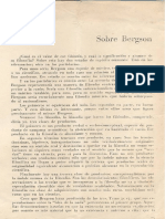 FERREIRA, Sobre Bergson 5 Pp