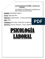Psicología laboral fundamentos