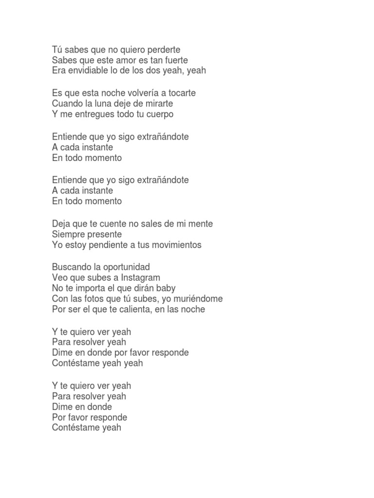 Sigo Extrañandote | PDF