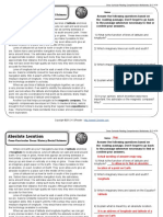 Reading Comprehension - Absolute Location