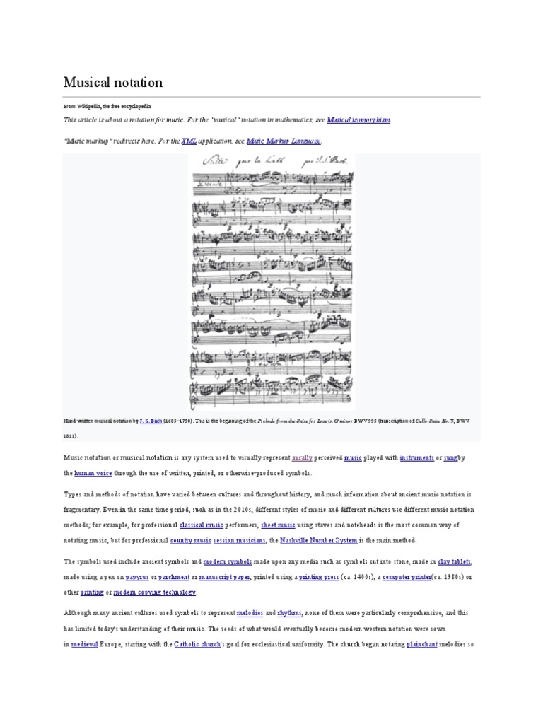 Music Notation PDF | PDF | Musical Notation | Notation