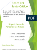 Disposiciones Del Pensamiento Crítico